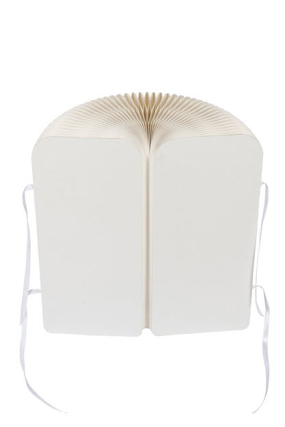 Poef Vouwbaar Papier Gebroken Wit Dia 36cmxh42cm J-Line - Poef - J-Line - livinglovely.nl