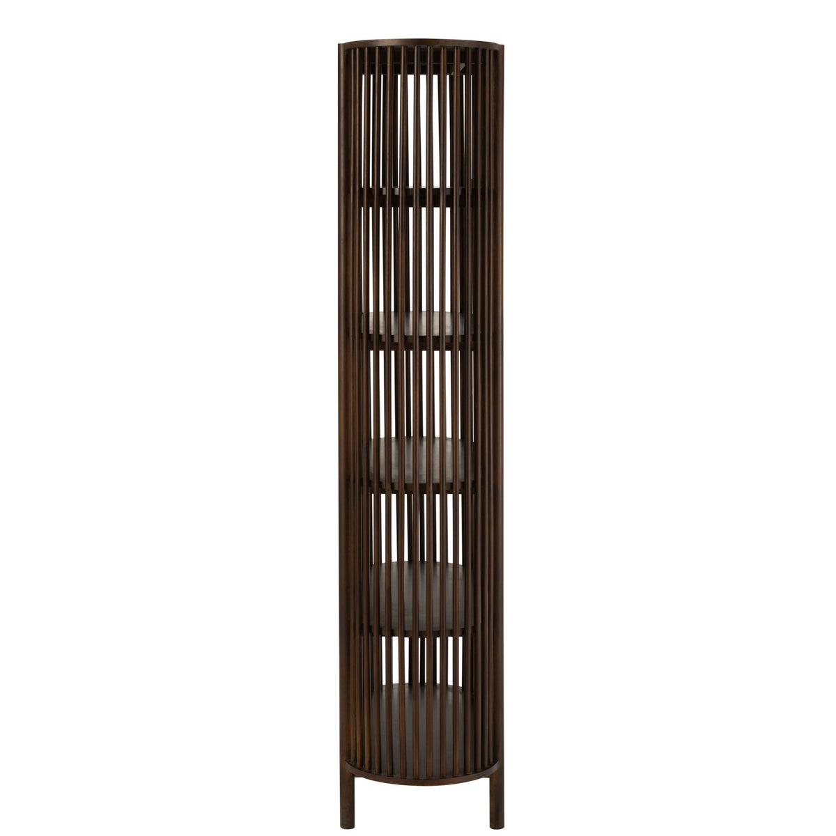 Rek Conie 5 Planken Mangohout Donkerbruin J-Line