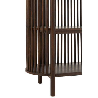 Rek Conie 5 Planken Mangohout Donkerbruin J-Line