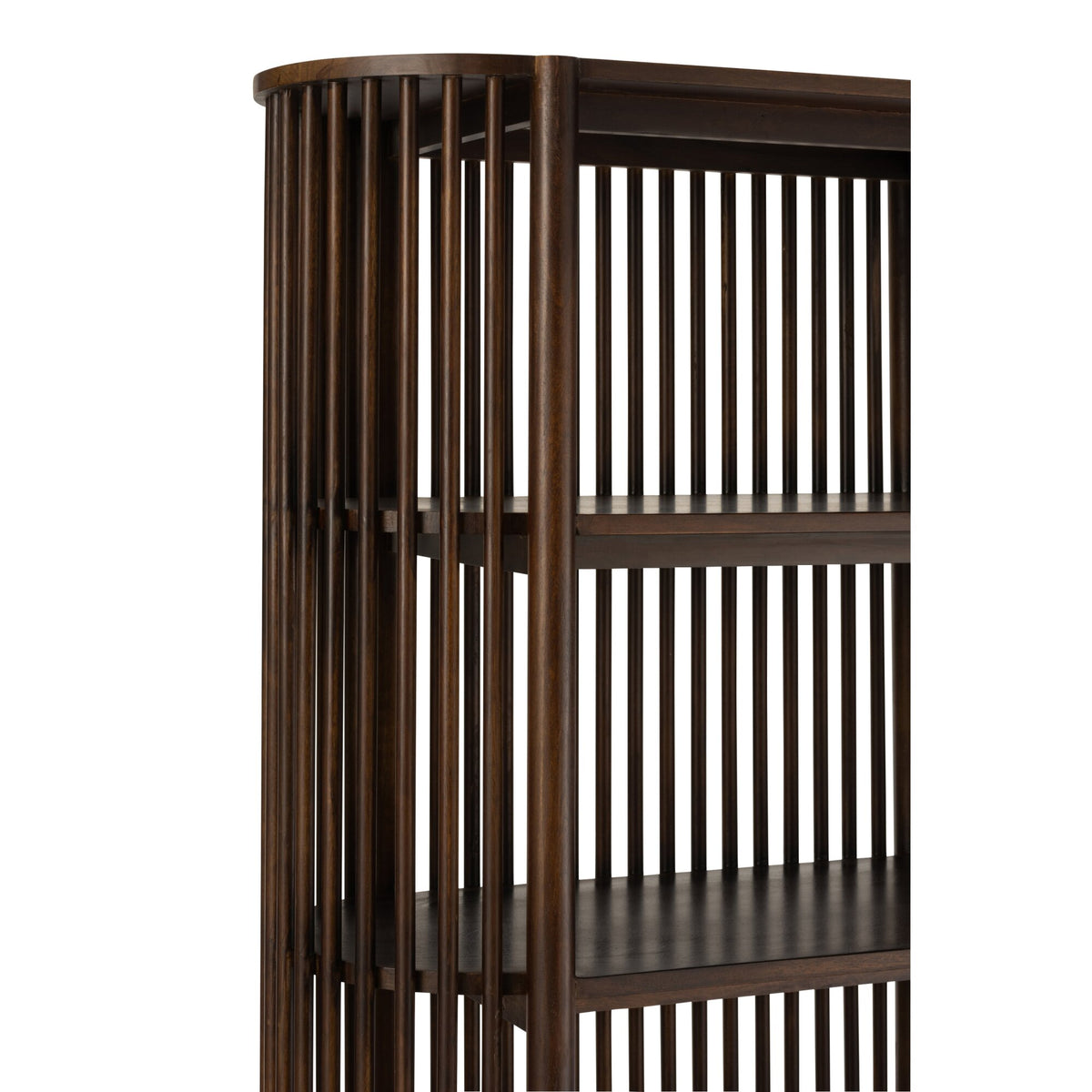 Rek Conie 5 Planken Mangohout Donkerbruin J-Line