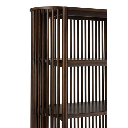 Rek Conie 5 Planken Mangohout Donkerbruin J-Line