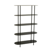Rek Ovaal Metaal Zwart J-Line - Rek - J-Line - livinglovely.nl