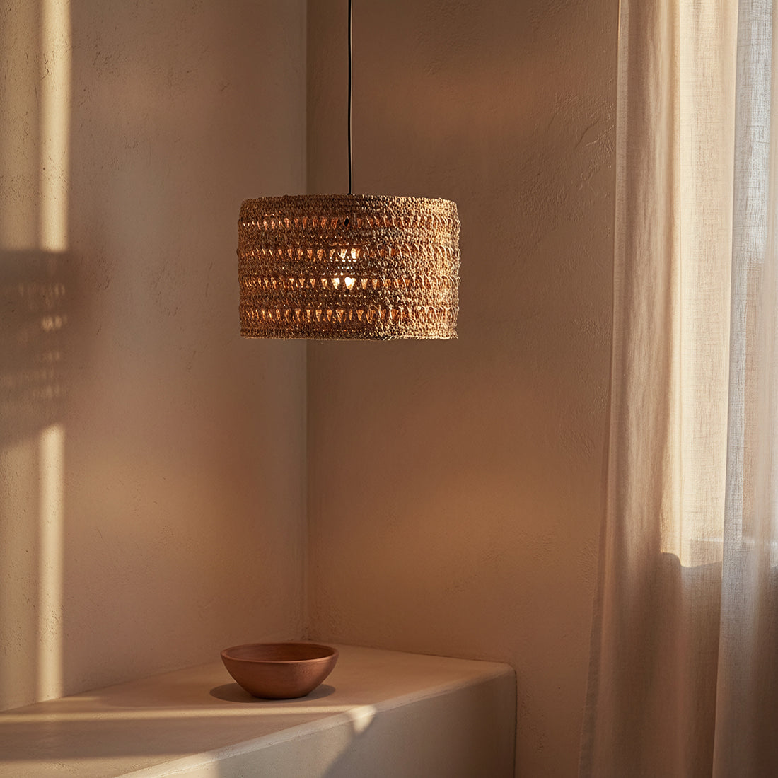 Herba Hanglamp Naturel Medium Ø40cm Raw materials