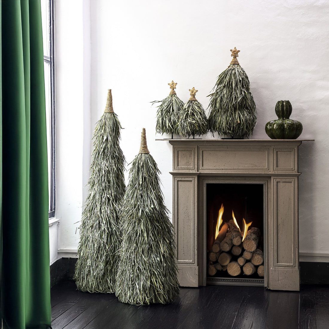 Elghanni Green Grass Kerstboom Beeld Large Groen 150cm PTMD