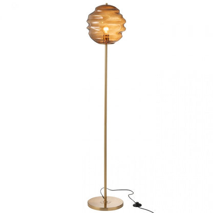 Vloerlamp Glas Bruin  H156cm J-Line