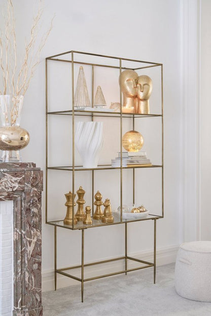 Set van 5 Schaakstukken Polyresin Goud J-Line