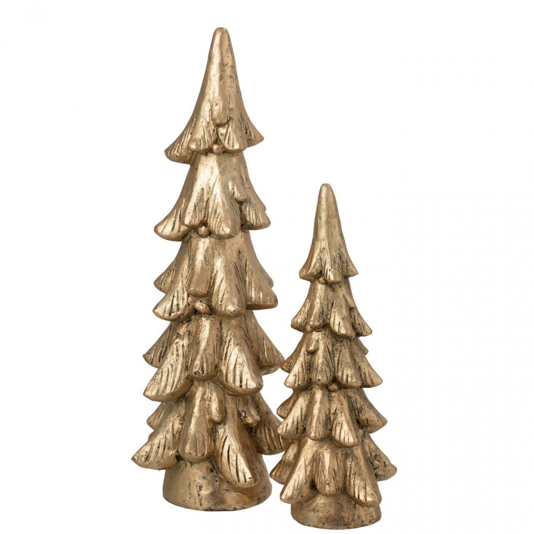 Kerstboom Ronde Basis Magnesium Goudkleurig H74cm Large J-Line