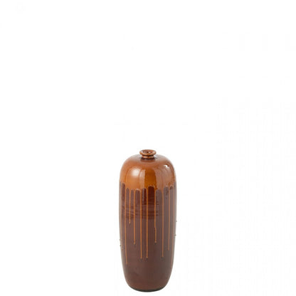 Vaas Lee Terra Blinkend Bruin/Oranje Small Ø19xH55cm J-Line