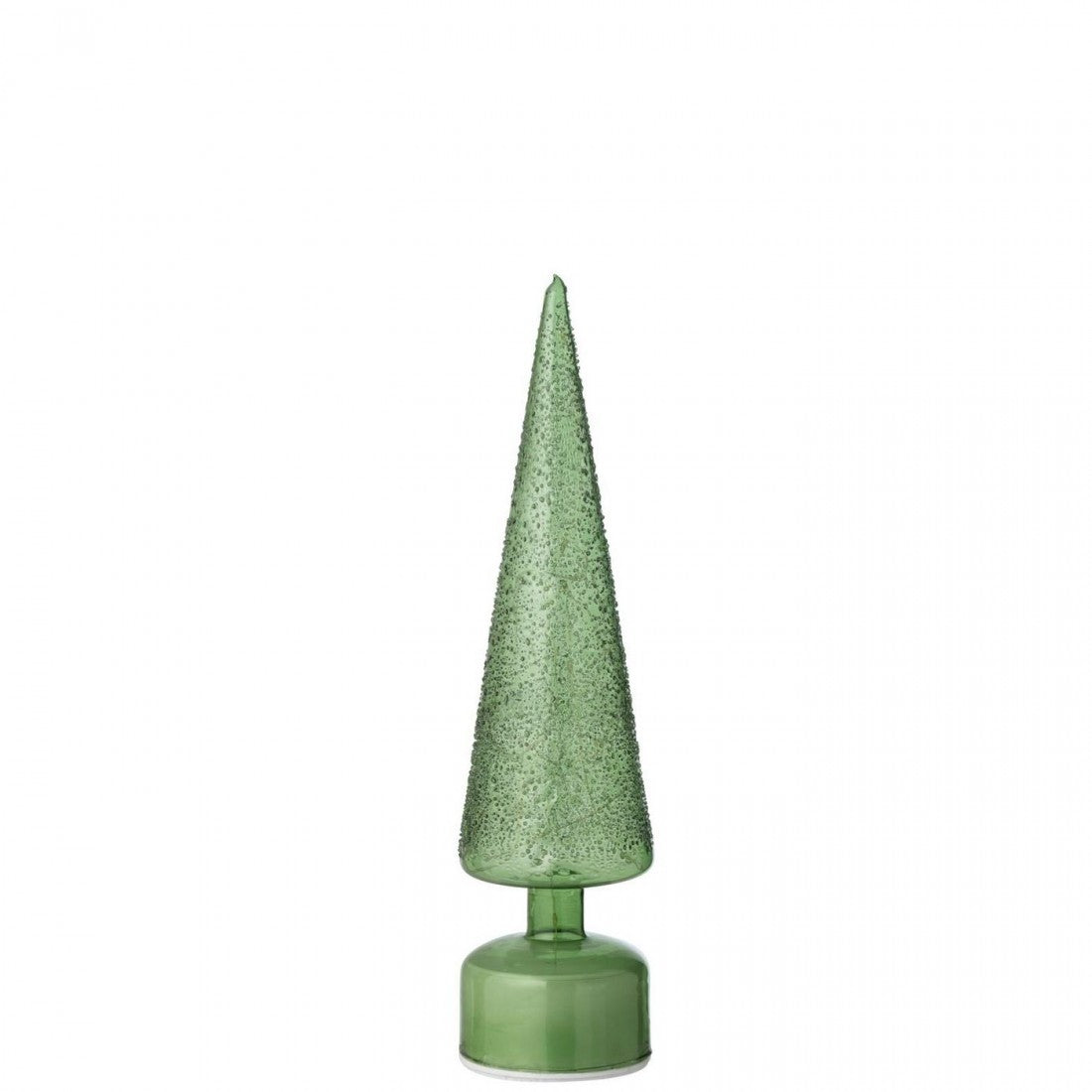 Kerstboom Led Draaiend Glas Groen Set van 2 J-Line