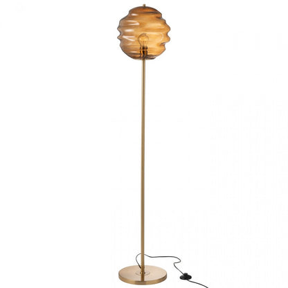 Vloerlamp Glas Bruin  H156cm J-Line