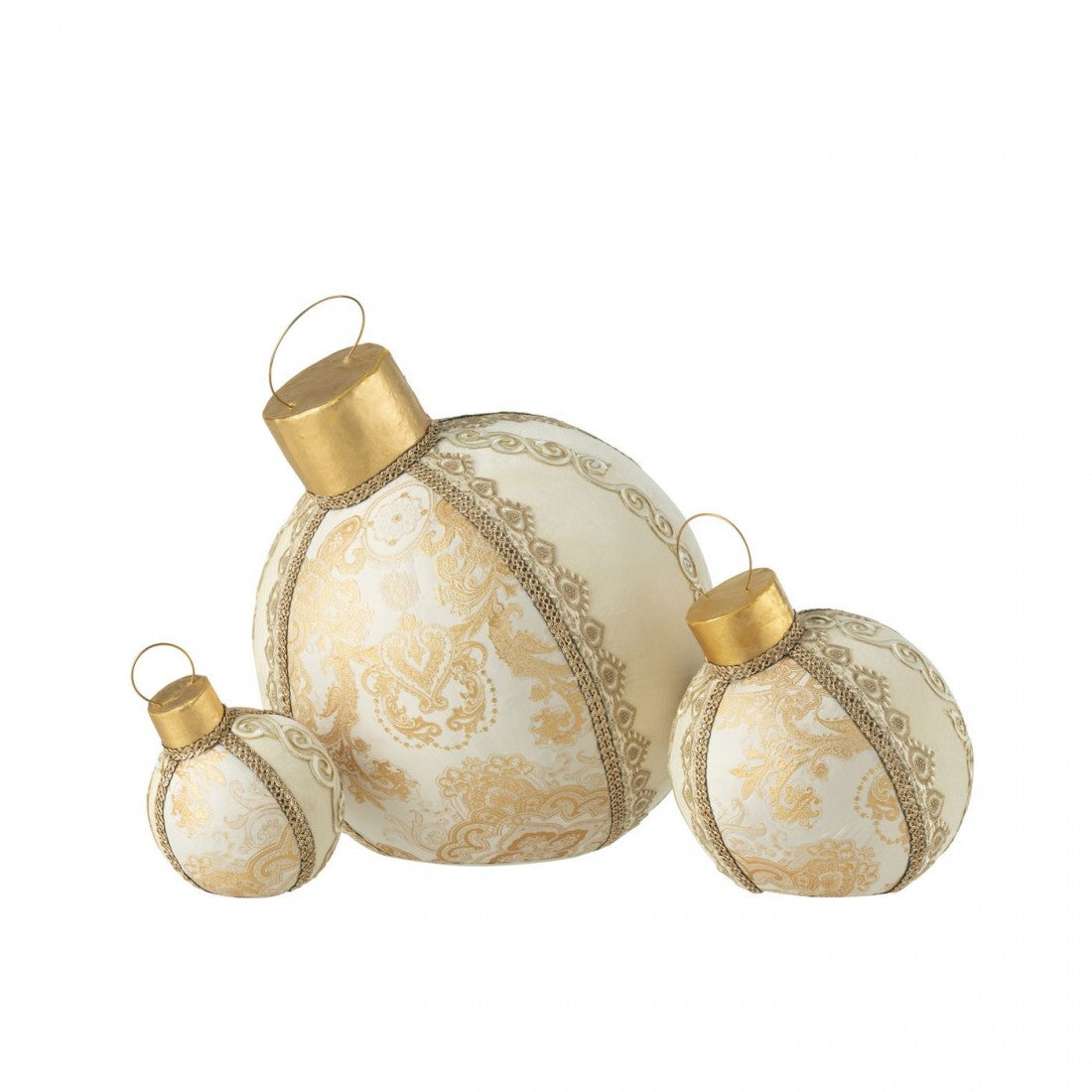 Bal Decoratief Patroon Polyfoam/Textiel Goud Large J-Line