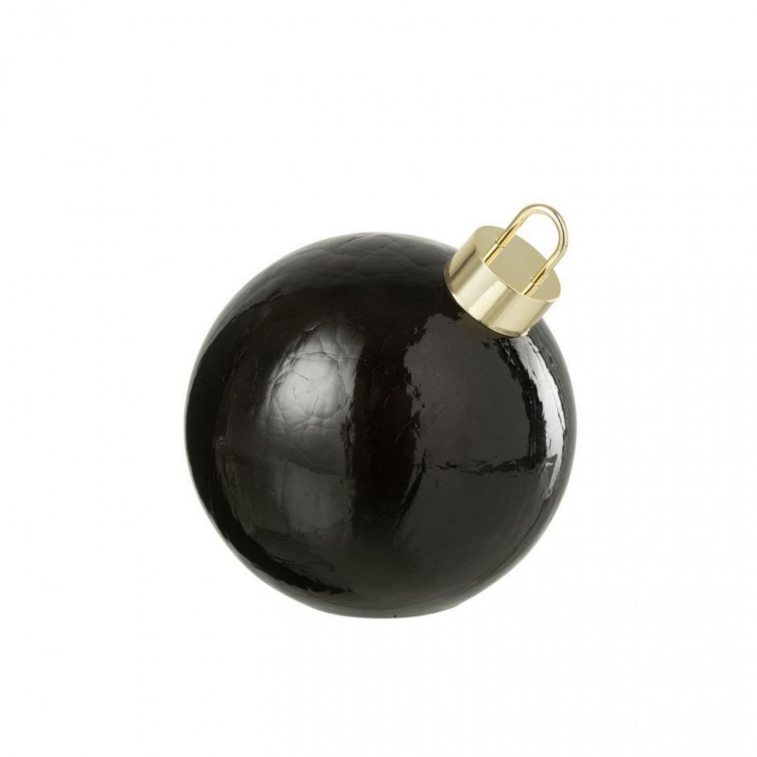 Kerstbal Led Glas Zwart Set van 3 J-Line