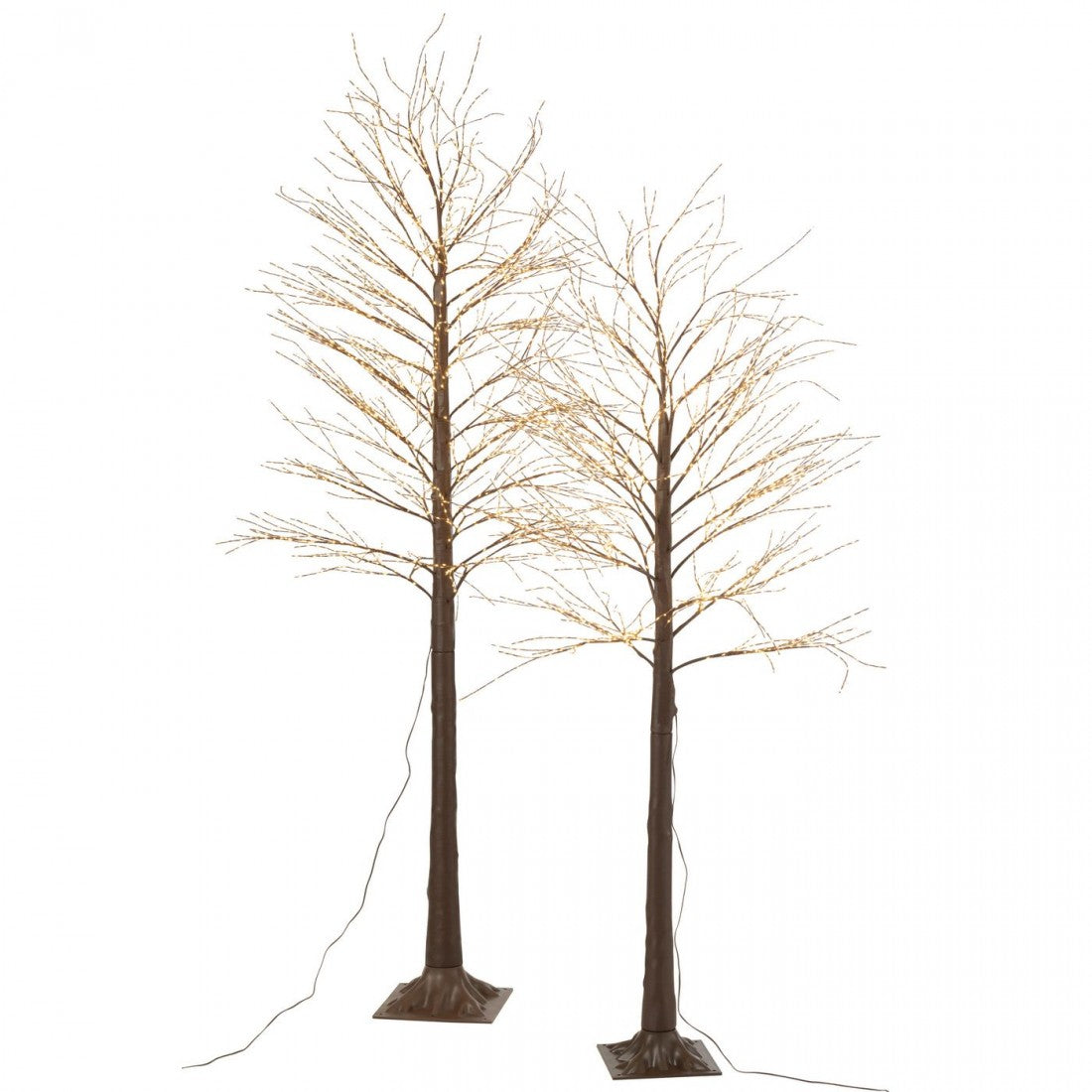 Kerstboom 3000 Led Plastiek Bruin Large H210cm J-Line