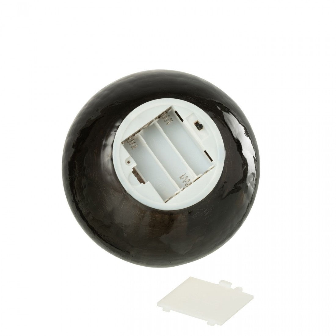 Kerstbal Led Glas Zwart Set van 3 J-Line