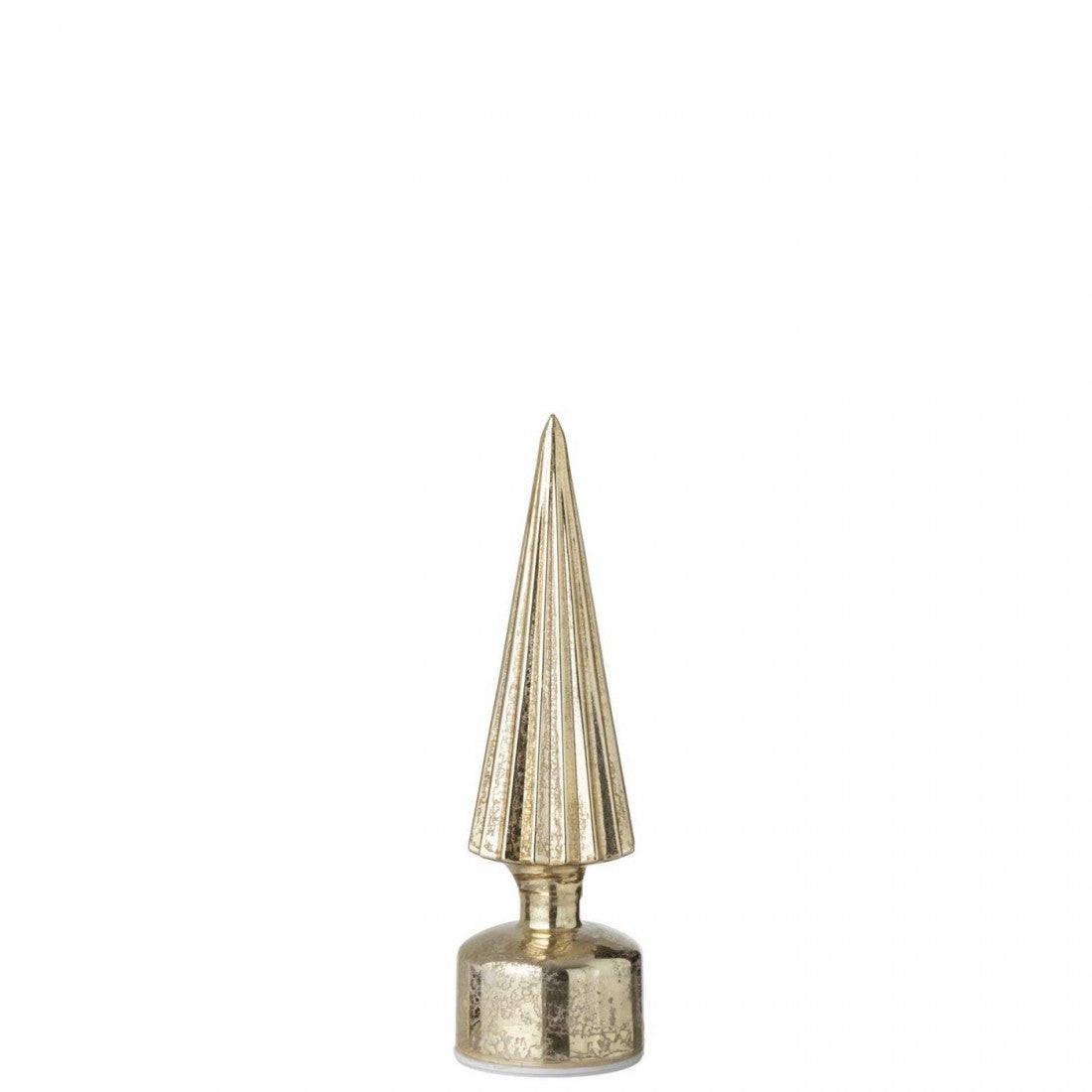 Kerstboom Led Draaiend Glas Goudkleurig Set van 2 J-Line