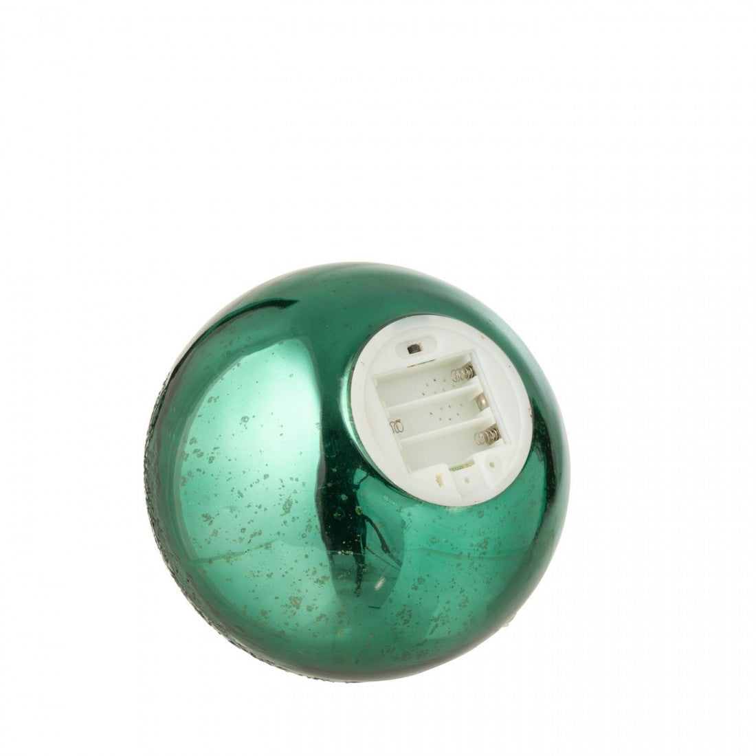 Bal Led Gekraakt Glas Groen Set van 2 J-Line