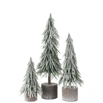 Kerstboom A+Led Kunststof Sneeuw Groen Medium H45cm J-Line