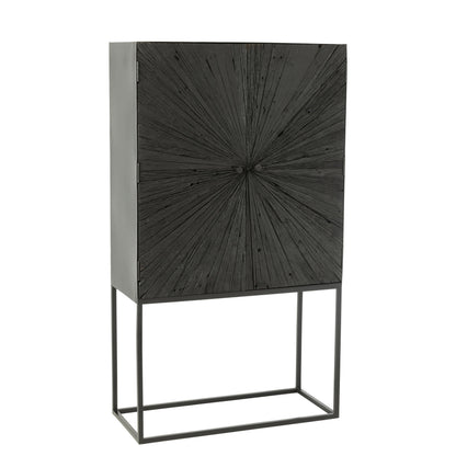 Barkast Shanil Hout/Ijzer Zwart J-Line