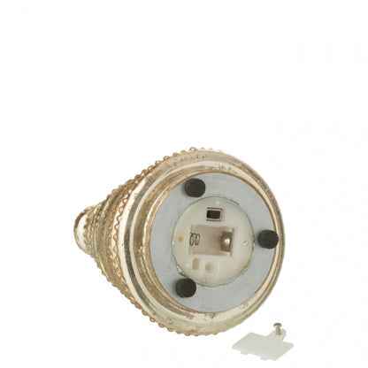 Boom Led Geribbeld Glas Goudkleurig Set van 3 J-Line