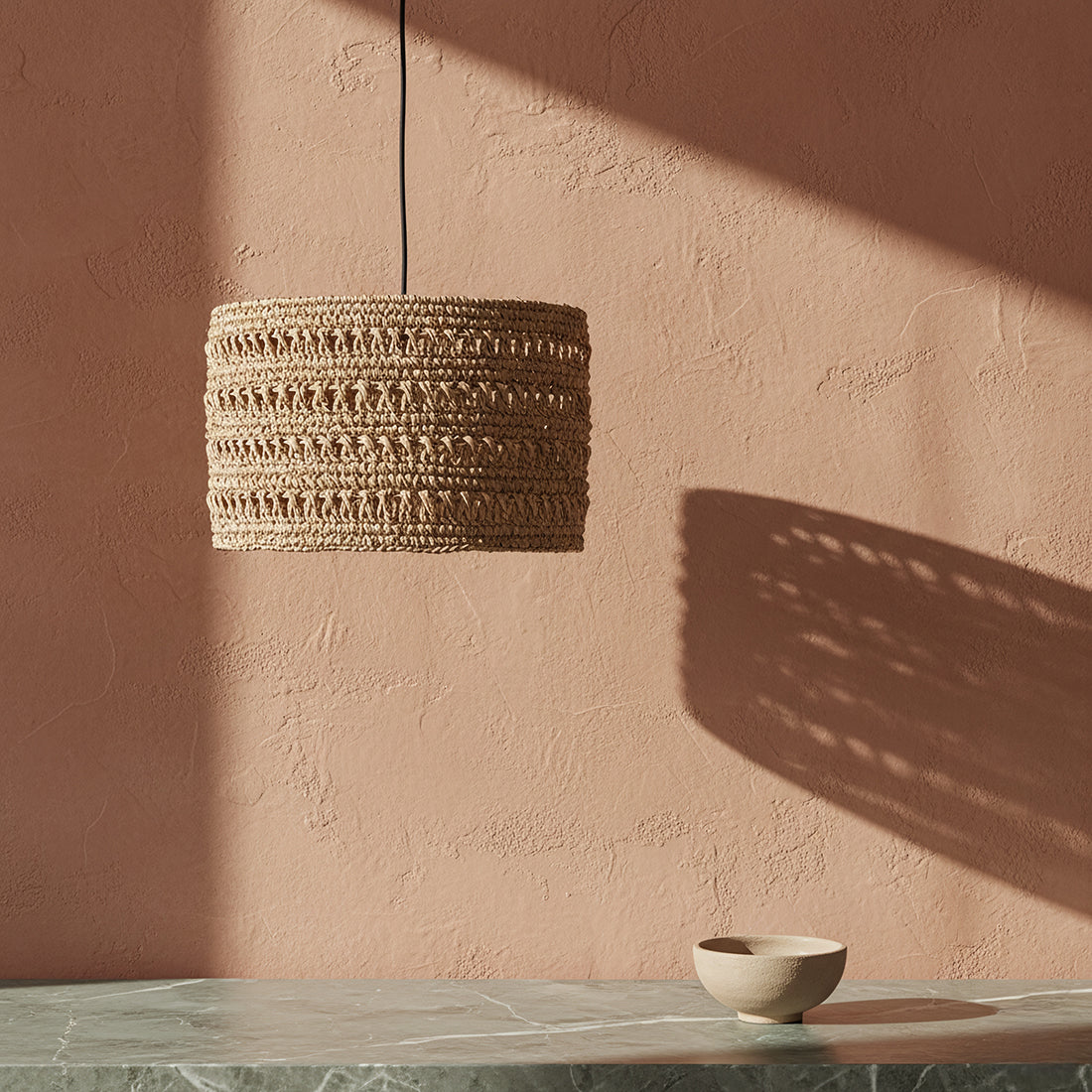Herba Hanglamp Naturel Medium Ø40cm Raw materials