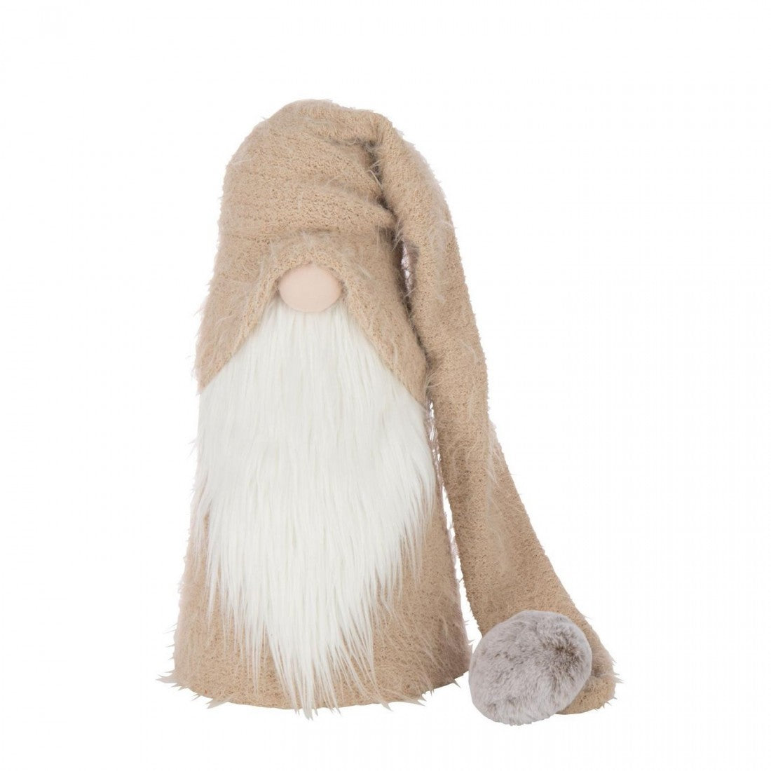 Kerstman Winter Polyester Beige/Wit Large J-Line