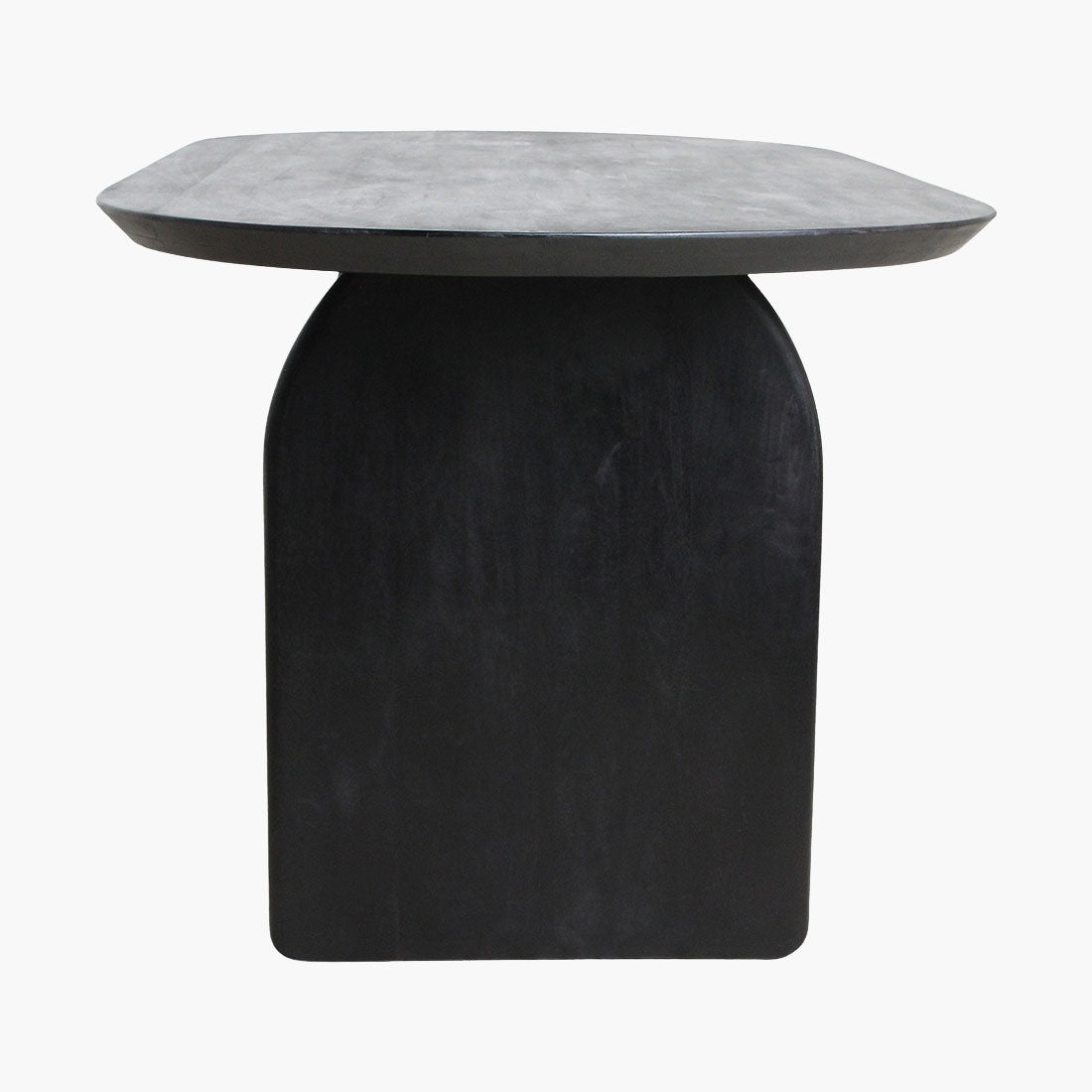 Bullnose Eettafel Mix Zwart 180cm Raw Materials
