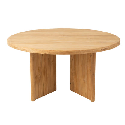 Ronde Eetkamertafel Teak Hout Naturel Ø150cm J-Line