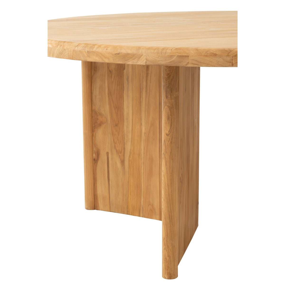 Ronde Eetkamertafel Teak Hout Naturel Ø150cm J-Line