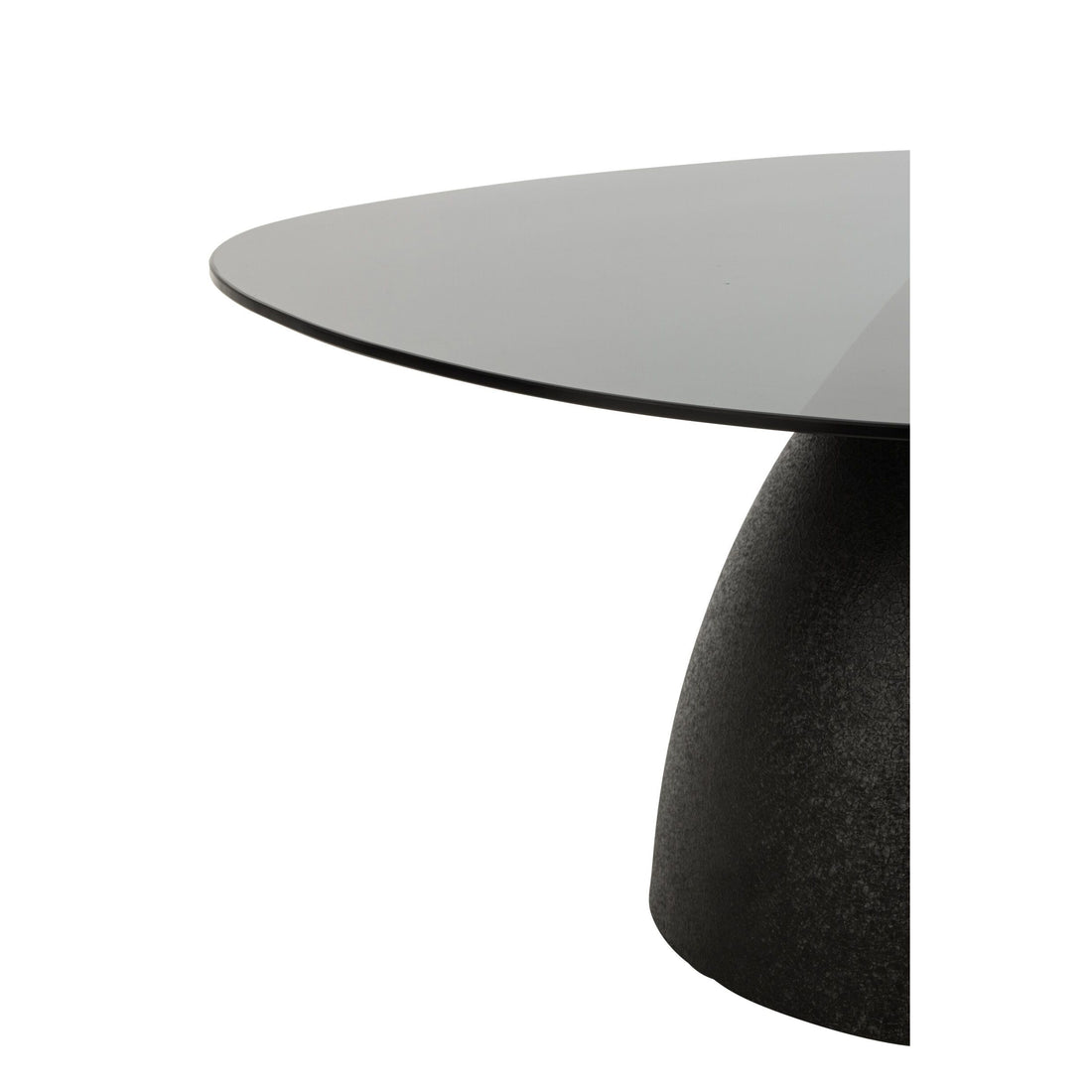 Salontafel Glas/Metaal Zwart J-Line