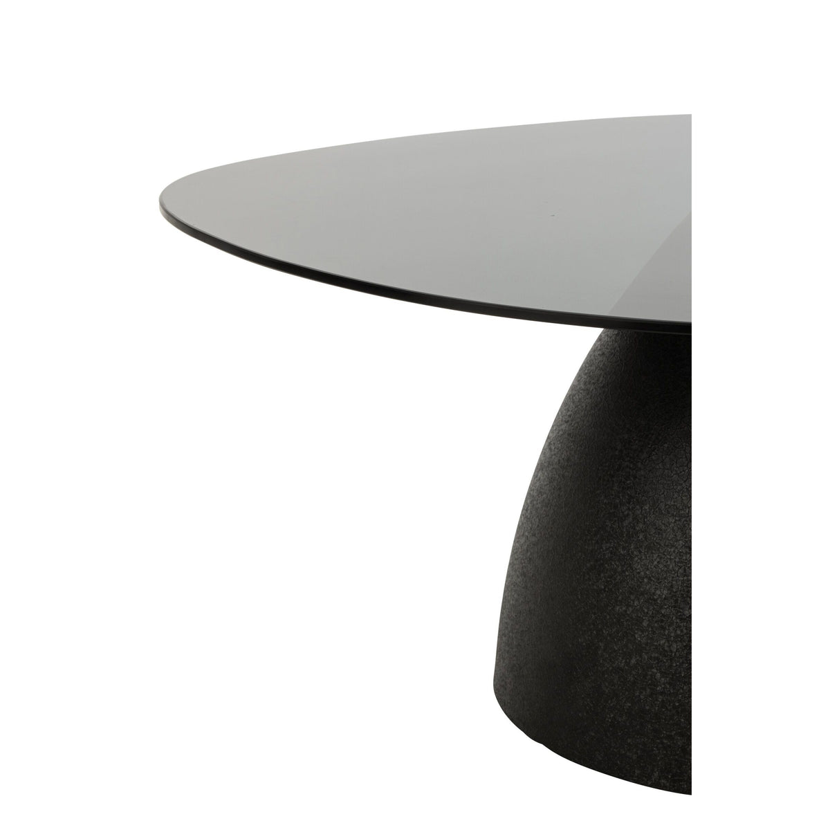 Salontafel Glas/Metaal Zwart J-Line