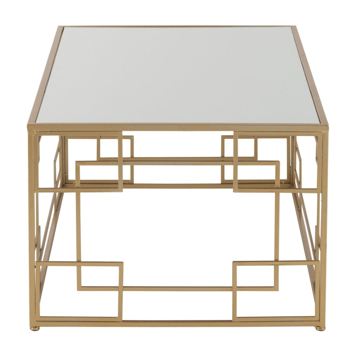 Salontafel Lines Metaal/Glas Goud J-Line