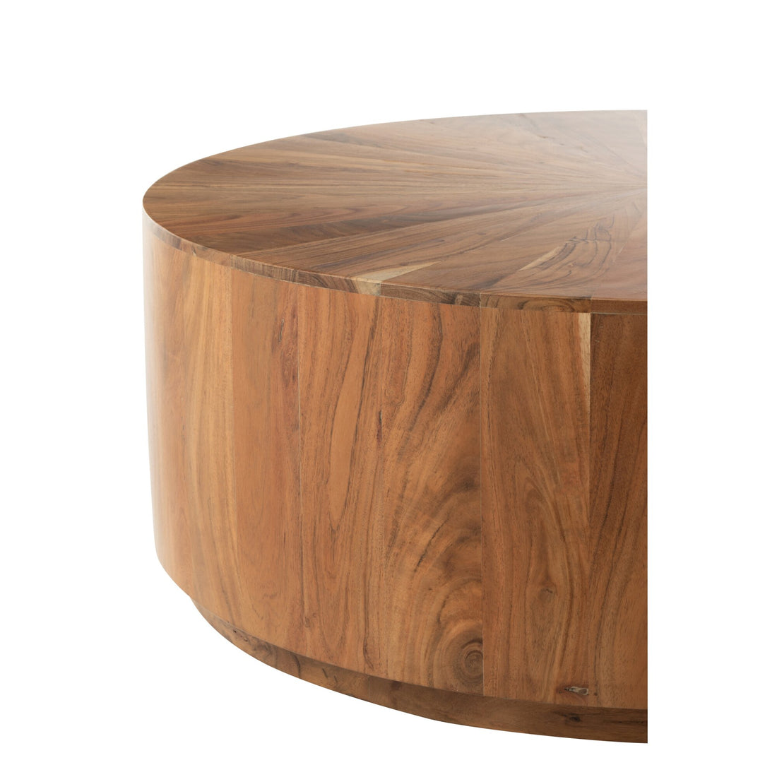 Salontafel Rond Acacia Hout/Mdf Naturel J-Line