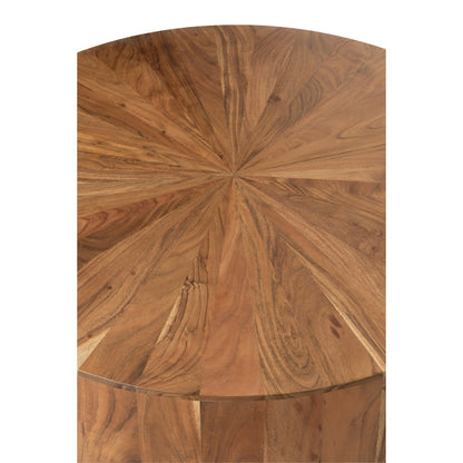 Salontafel Rond Acacia Hout/Mdf Naturel J-Line