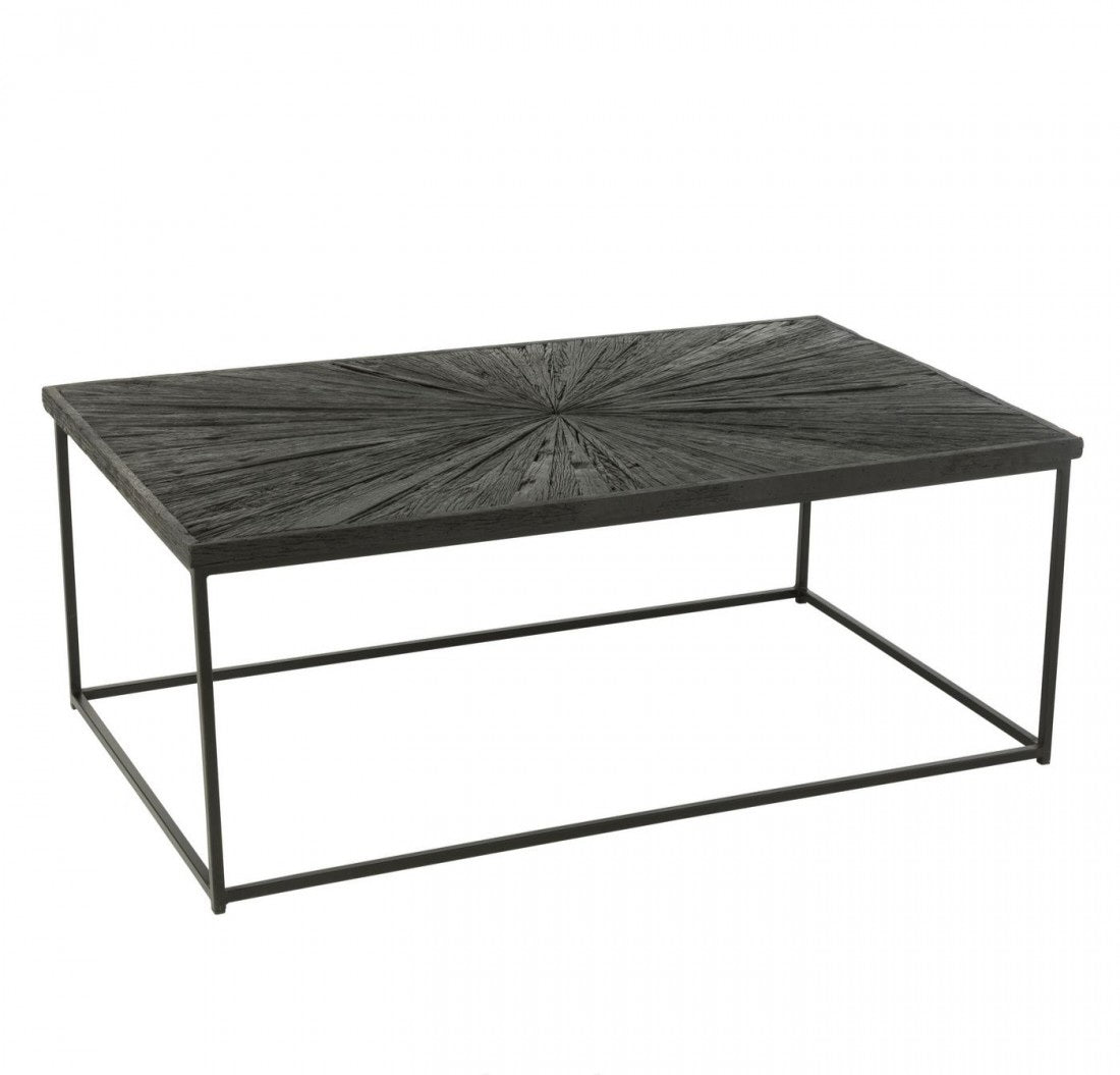 Salontafel Shanil Hout/Ijzer Zwart J-Line