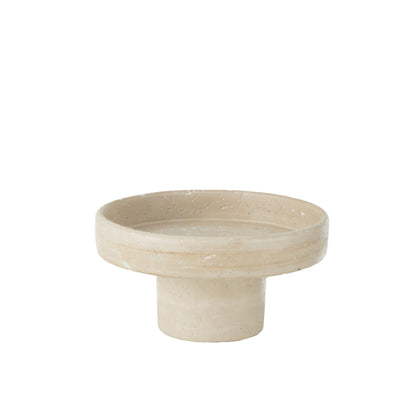 Schaal Decoratief Olina Cement Creme Small J-Line
