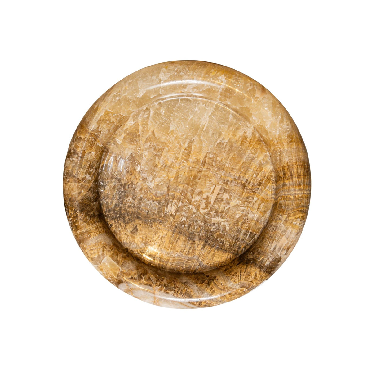 Jiren onyx schaal van PTMD schuin van boven met natuurlijke aders