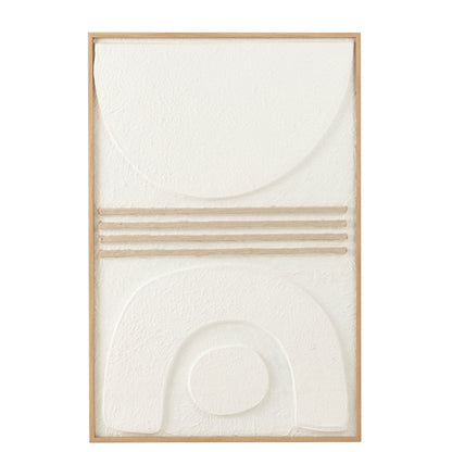 Schilderij Thibault Papier Wit/Beige J-Line