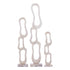 Set Van 3 Camare Beelden Abstract Beige van PTMD, de complete set met alle drie de beelden naast elkaar op witte achtergrond