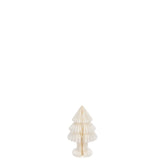 Kerstboom Vouwbaar Papier Gebroken Wit Small uit de set van J-Line, papieren kegel van 30 cm