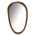Spiegel Onregelmatig Mango Hout Donker Bruin Large 51x83x3,5cm - Spiegel - J-Line - livinglovely.nl