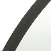 Spiegel Rond Zwart Matt Large Ø80 cm - Spiegel - J-Line - livinglovely.nl
