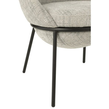 Stoel Ijzer Grijs/Zwart- J-Line