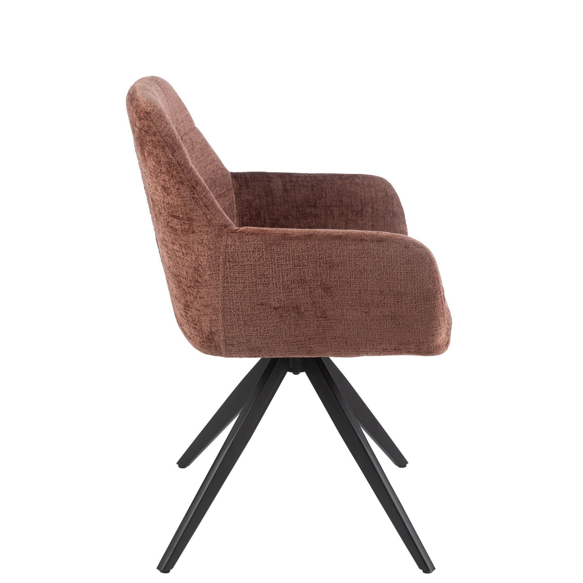 Stoel Louna Ijzer/Acryl Bruin J-Line