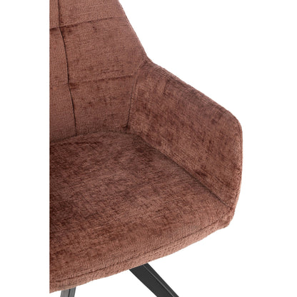 Stoel Louna Ijzer/Acryl Bruin J-Line