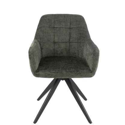 Stoel Louna Ijzer/Acryl Groen J-Line