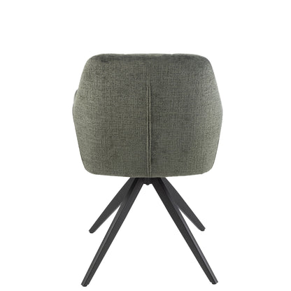 Stoel Louna Ijzer/Acryl Groen J-Line