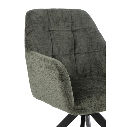 Stoel Louna Ijzer/Acryl Groen J-Line
