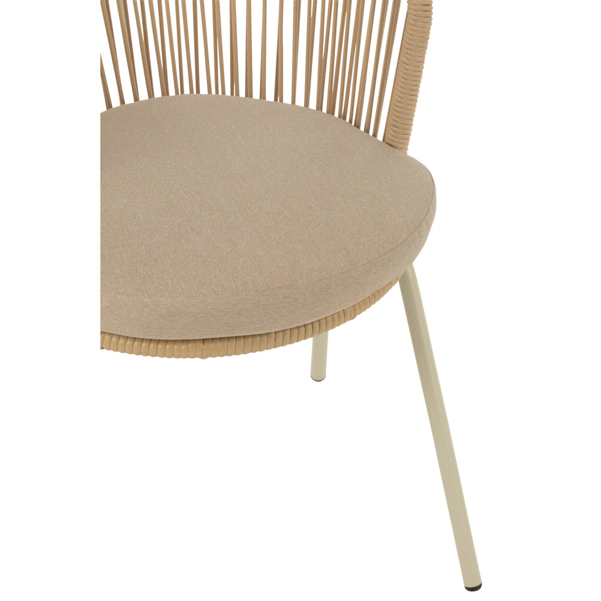 Stoel Toa Metaal/Koord Beige J-Line
