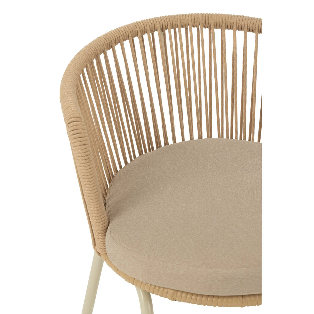 Stoel Toa Metaal/Koord Beige J-Line