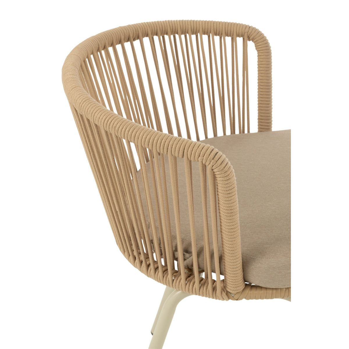 Stoel Toa Metaal/Koord Beige J-Line